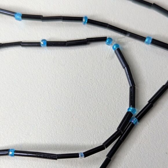 Handcrafted Beaded Figure Fixed Length Necklace On Beaded Chain - Picture 4 of 8